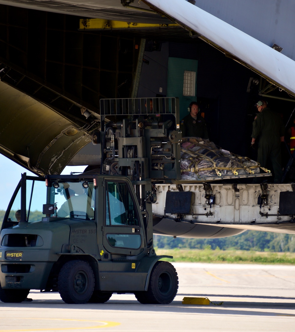 C-5 arrives at Volk Field