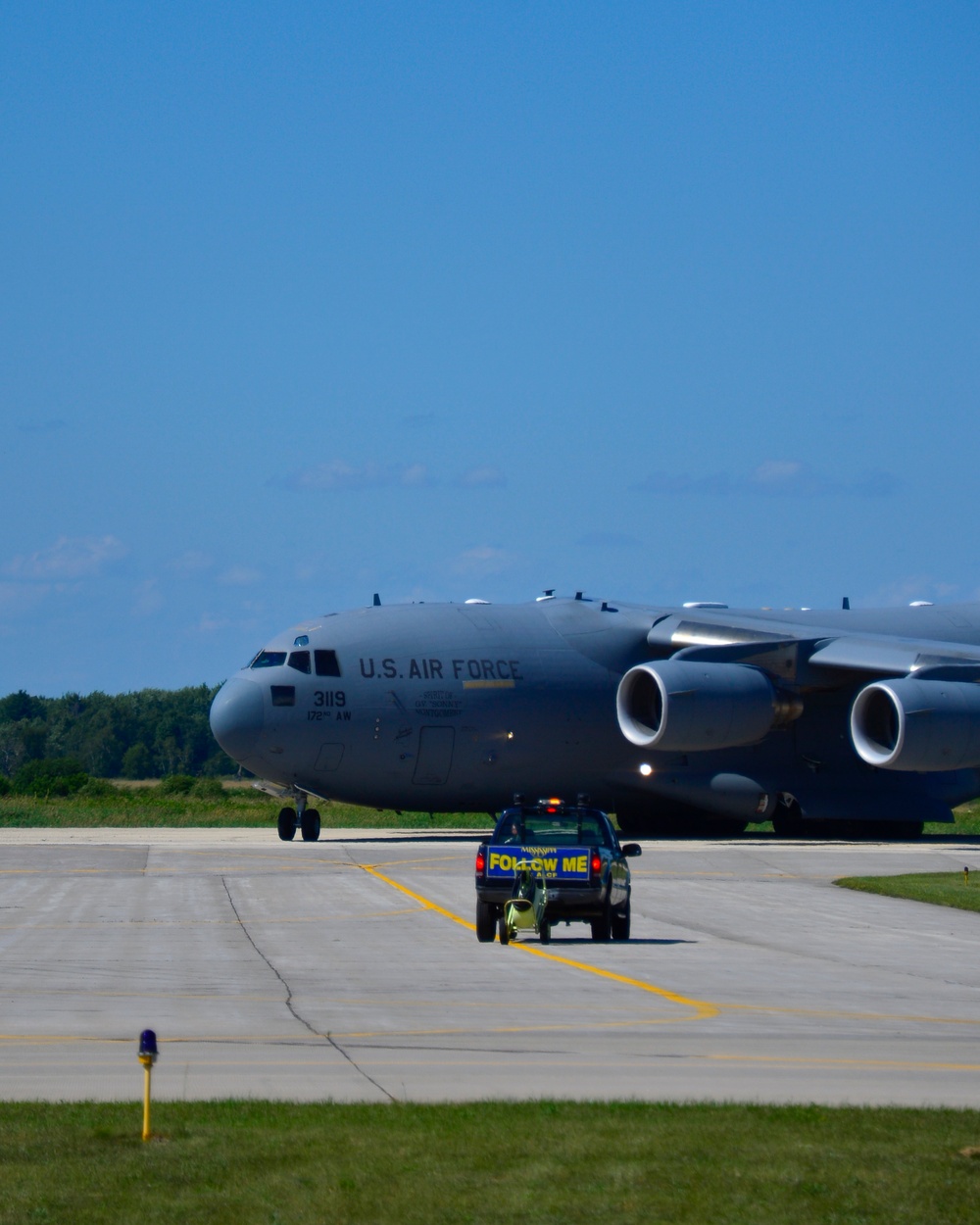 C-17 arrives at Volk Field