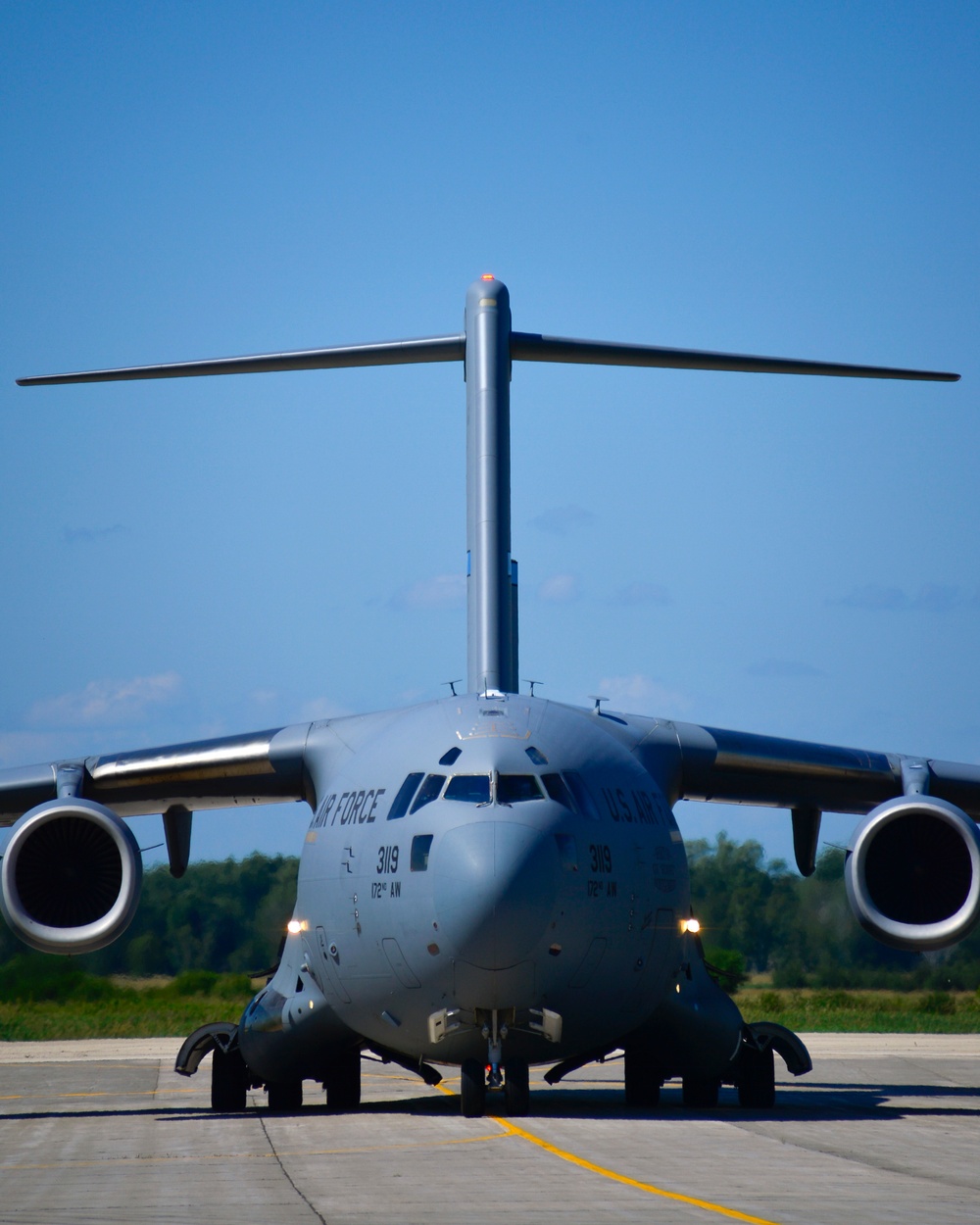 C-17 arrives at Volk Field