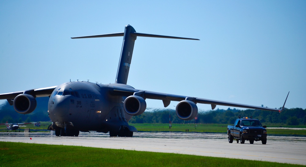 C-17 arrives at Volk Field