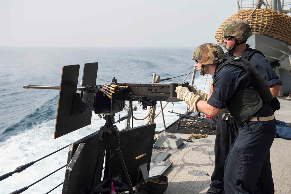 USS Farragut crew-served weapons