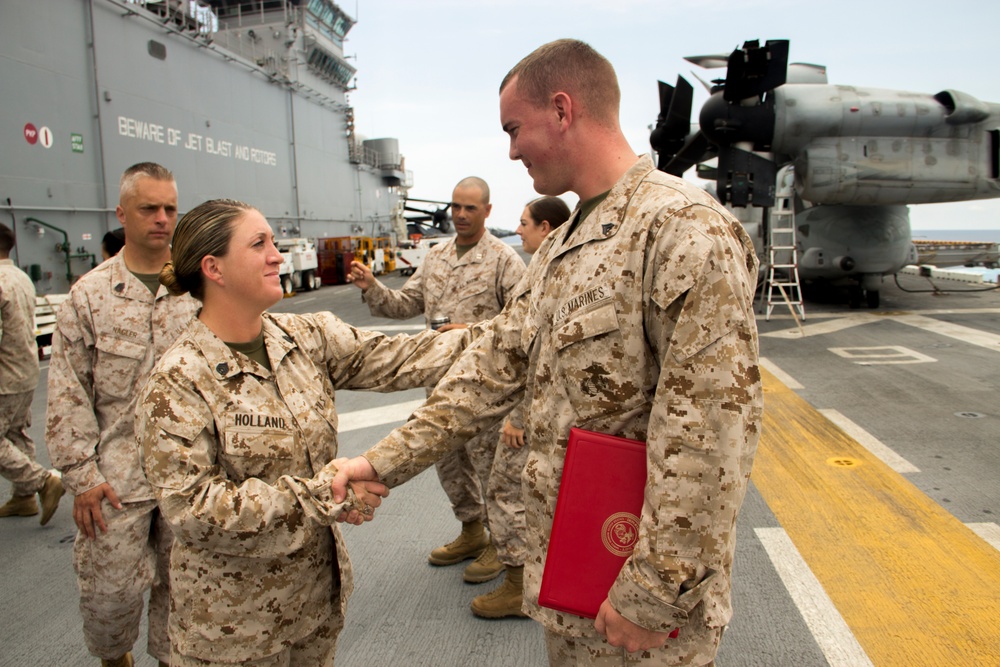 Promotion at sea