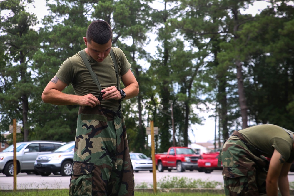 2nd MLG Marines conduct CBRN training
