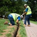 Volunteers work during the National Association of Landscape Professionals’ 19th annual Renewal and Remembrance at Arlington National Cemetery