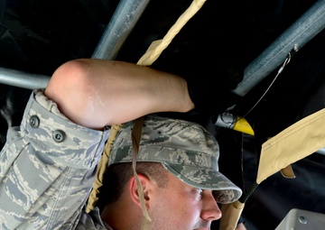 Setting up a field hospital