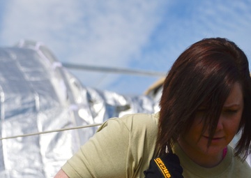 Setting up a field hospital