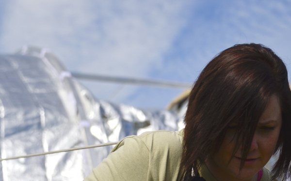 Setting up a field hospital