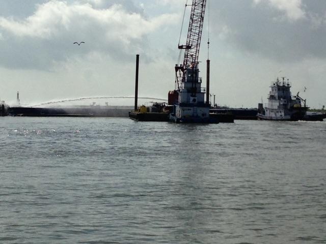 Coast Guard responds to barge collision