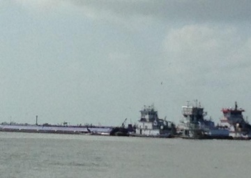 Coast Guard responds to barge collision