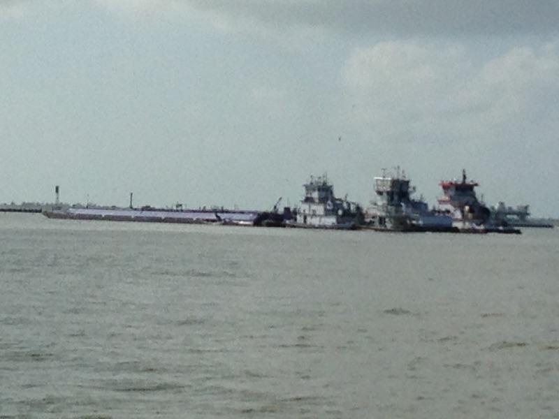 Coast Guard responds to barge collision