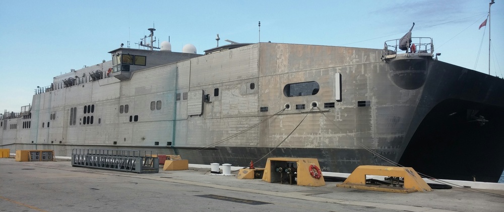 Southern Partnership Station-Joint High Speed Vessel 2015 Commences, USNS Spearhead Departs Mayport