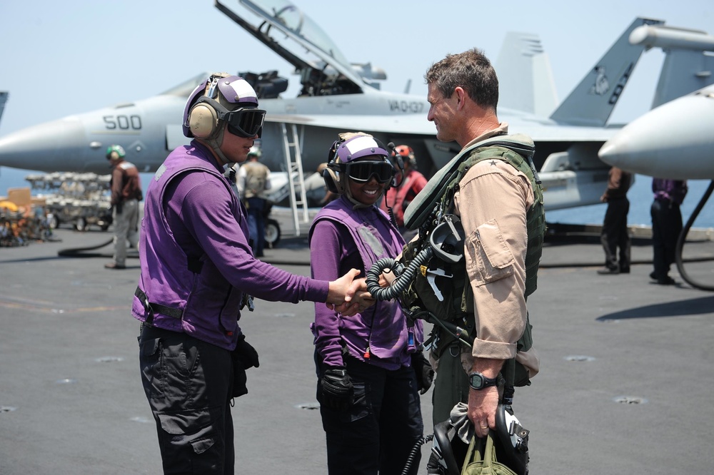 USS Theodore Roosevelt action