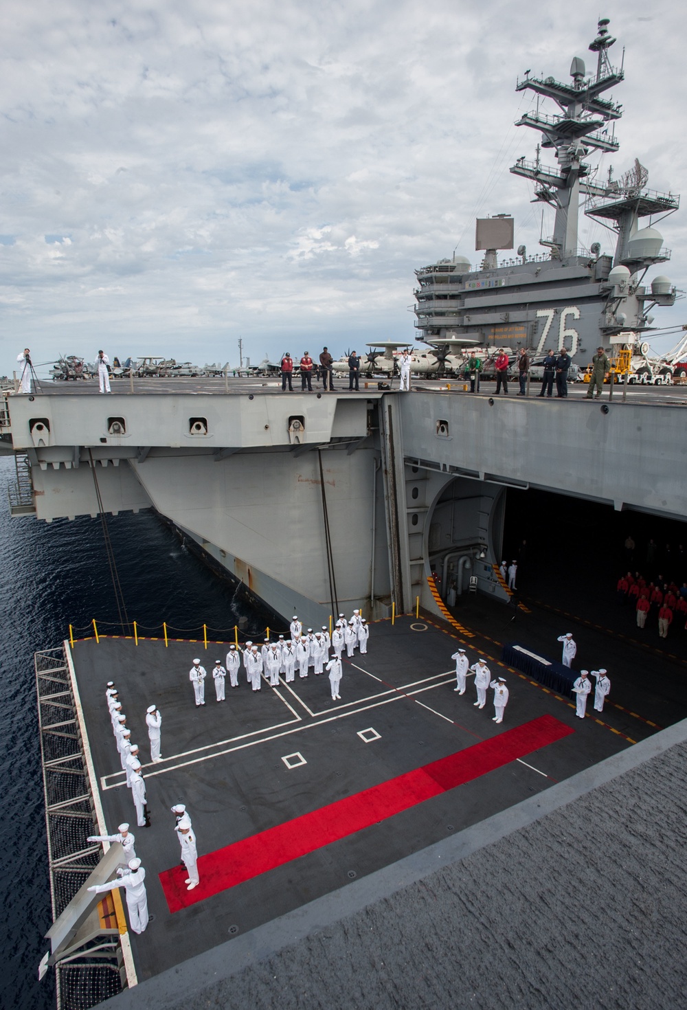 USS Ronald Reagan action