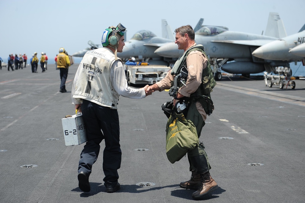 USS Theodore Roosevelt action