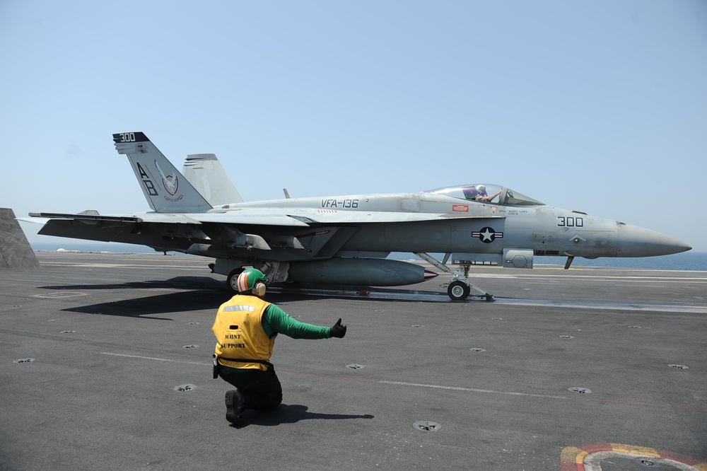 USS Theodore Roosevelt action