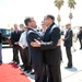 Secretary of defense and Israel's MOD share an embrace