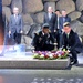 Secretary of defense and Lt. Gen. Lewis lay a wreath
