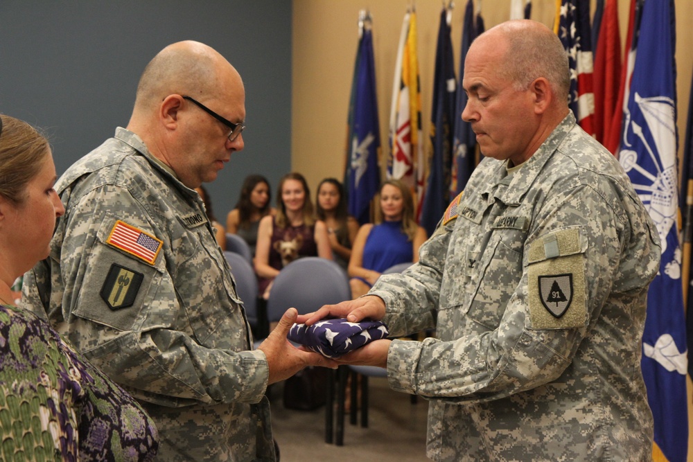 Master Sgt. Patrick Armstrong retires