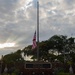 The Ensign is Flown Half-Staff Throughout JBPHH