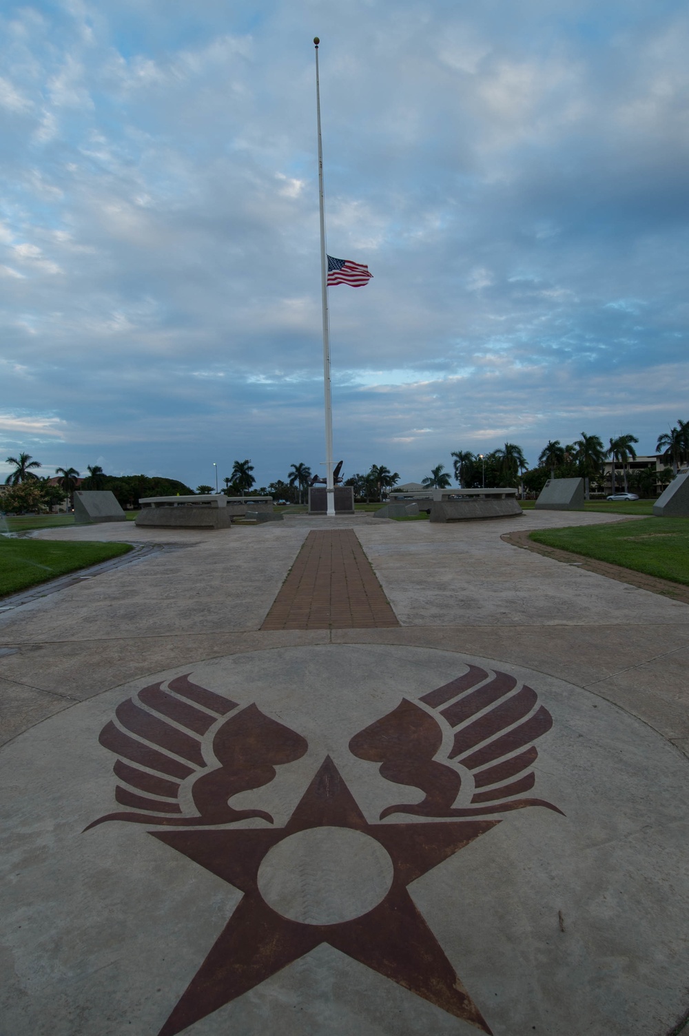 The Ensign is Flown Half-Staff Throughout JBPHH