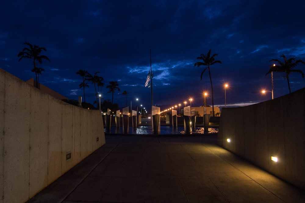 The Ensign is Flown Half-Staff Throughout JBPHH