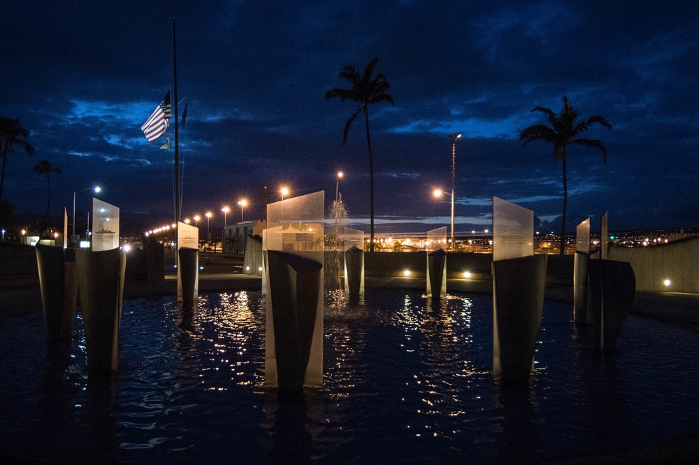 The Ensign is Flown Half-Staff Throughout JBPHH