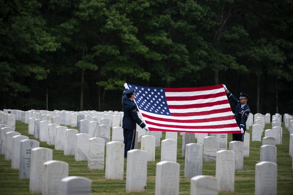 106th Rescue Wing Honor Guard at Calverton National Cemetery