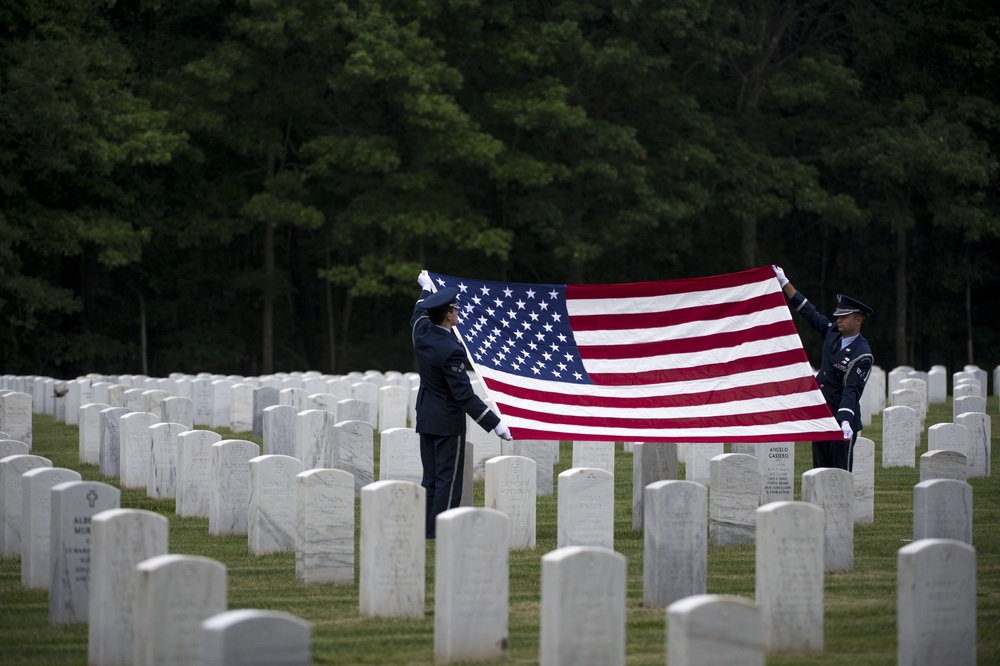 106th Rescue Wing Honor Guard at Calverton National Cemetery
