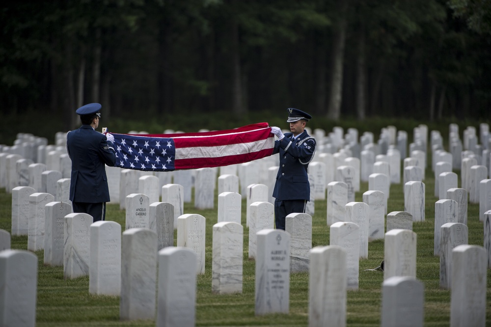 106th Rescue Wing Honor Guard at Calverton National Cemetery