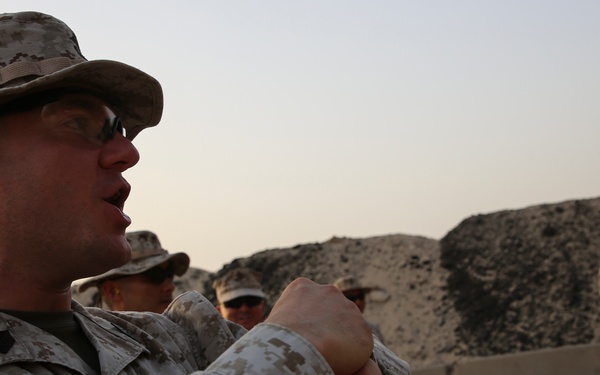 U.S. Marines stay sharp with competitive pistol range