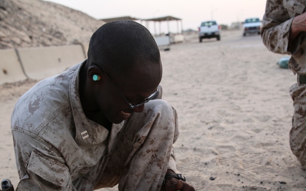 U.S. Marines stay sharp with competitive pistol range