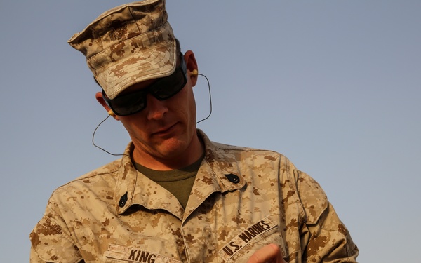 U.S. Marines stay sharp with competitive pistol range