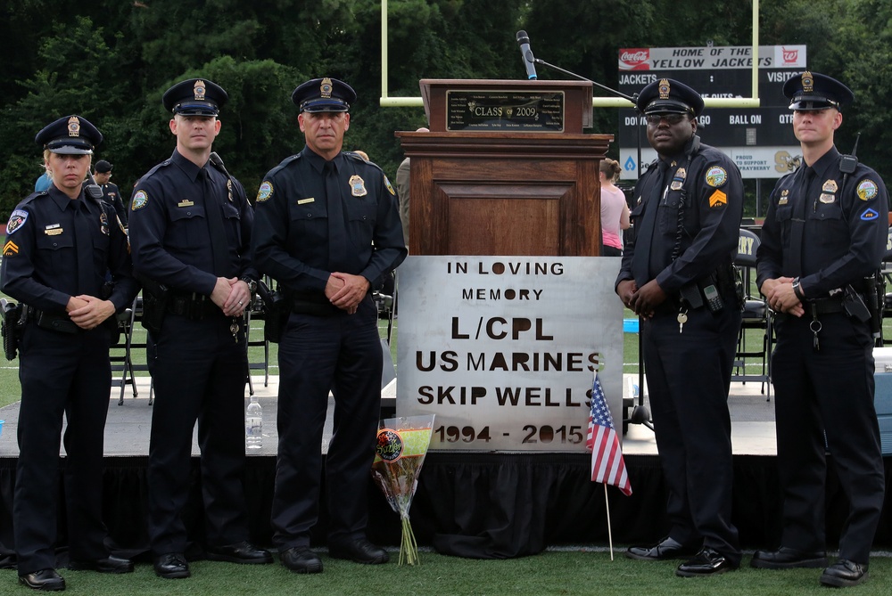 Lance Cpl. Wells' memorial