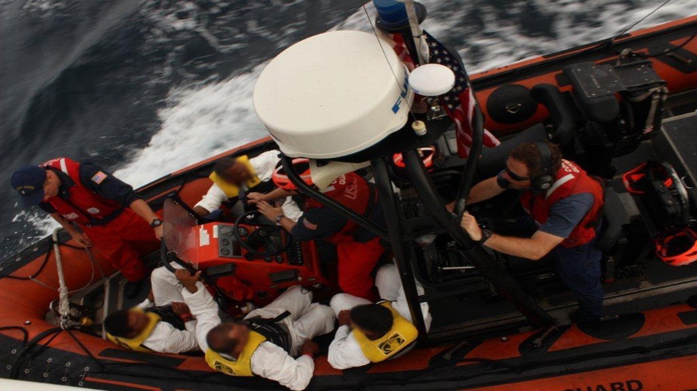 Coast Guard Cutter Dauntless interdicts $7.5 million cocaine shipment, apprehends 6 smugglers