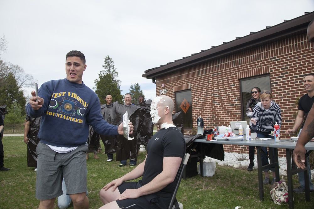 55th Signal Company FRG Pie in the Face