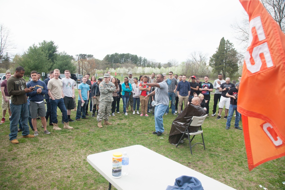 55th Signal Company FRG Pie in the Face