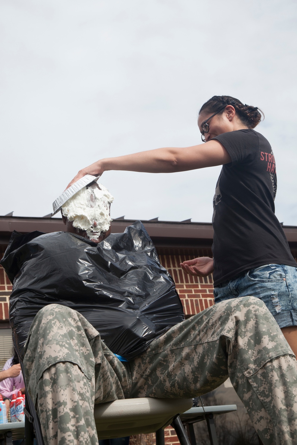 55th Signal Company FRG Pie in the Face