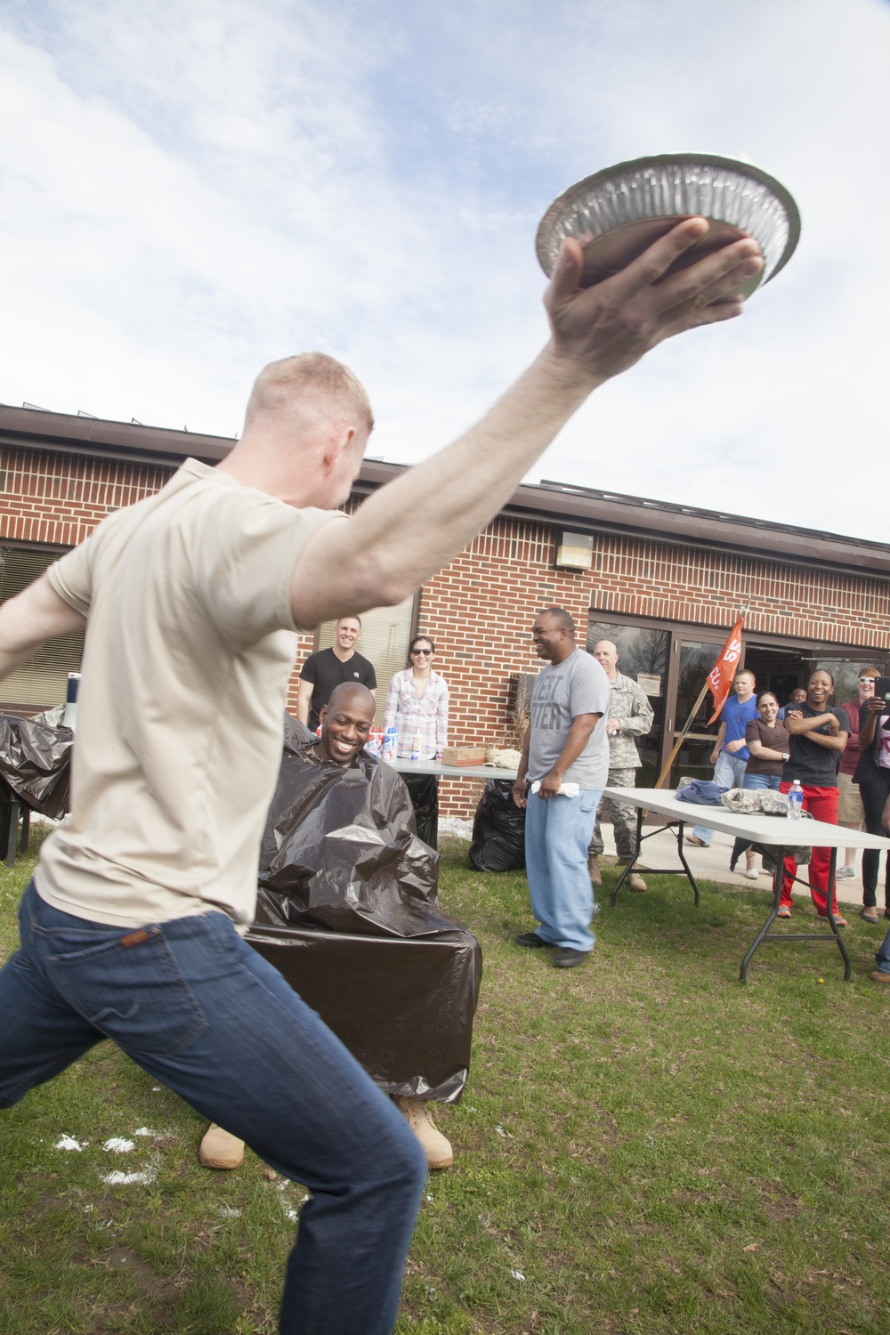 55th Signal Company FRG Pie in the Face