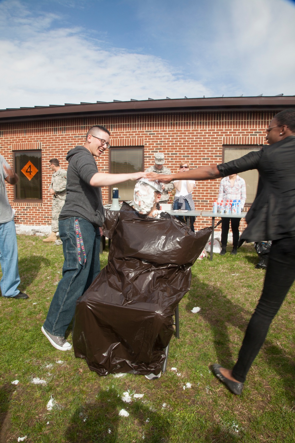 55th Signal Company FRG Pie in the Face