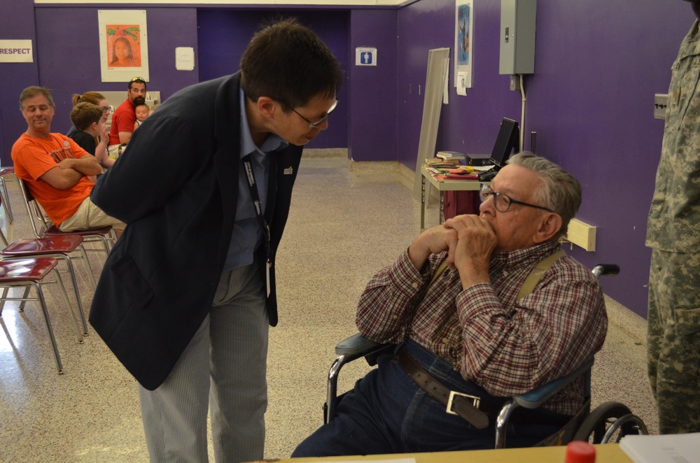 Chenango director of planning greets a patient during IRT in Norwich, NY