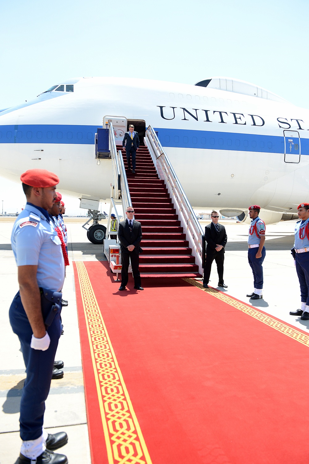 Secretary of defense arrives in Jeddah, Saudi Arabia