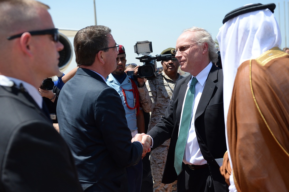 Secretary of defense arrives in Jeddah, Saudi Arabia