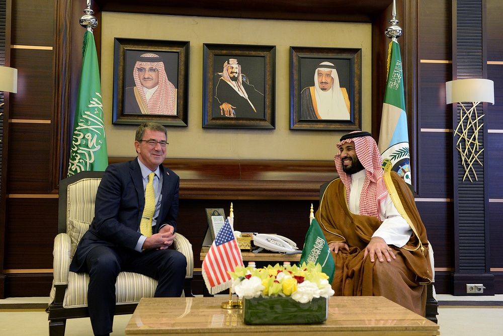 Secretary of defense meets with Saudi Arabia's minister of defense