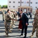 Secretary of defense greeted by Jordanian military leadership