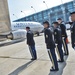 Army Reserve soldiers conduct a plane-side honor for fallen soldier
