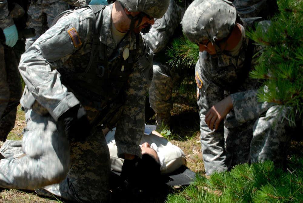 New York Army National Guard medical Soldiers test skills at Fort Drum