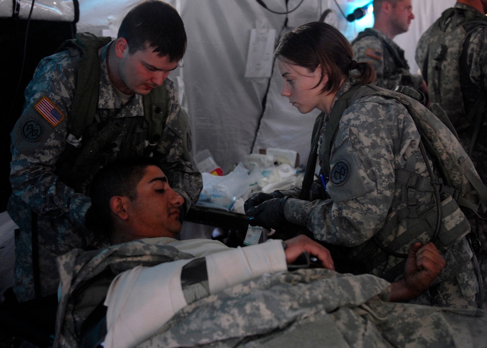 New York National Guard medical Soldiers test skills at Fort Drum