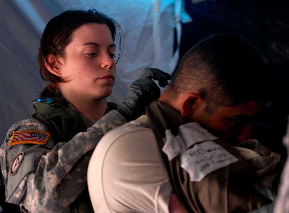 New York National Guard medical Soldiers test skills at Fort Drum