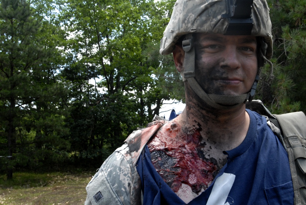 New York National Guard medical Soldiers test skills at Fort Drum