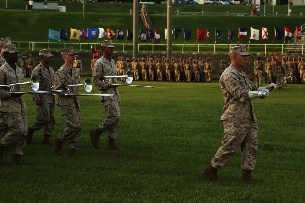 Marines change of command ceremony